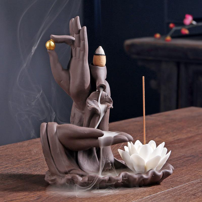 Porte Encens Main Bouddha - Élégance Zénitude et Sérénité Artisanale