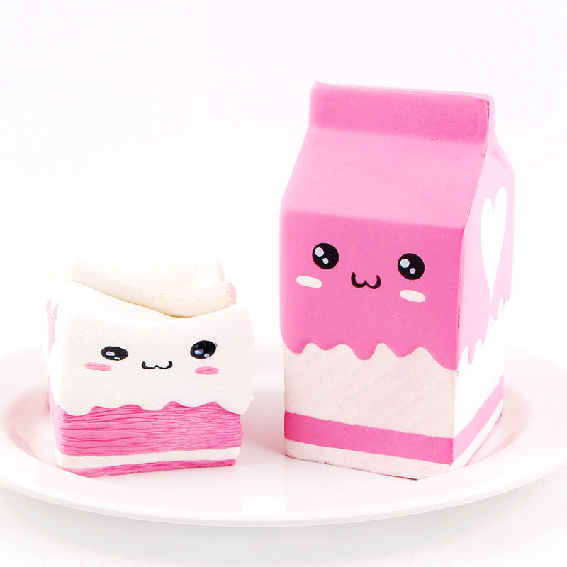Balle Anti-Stress Squishy Lait
