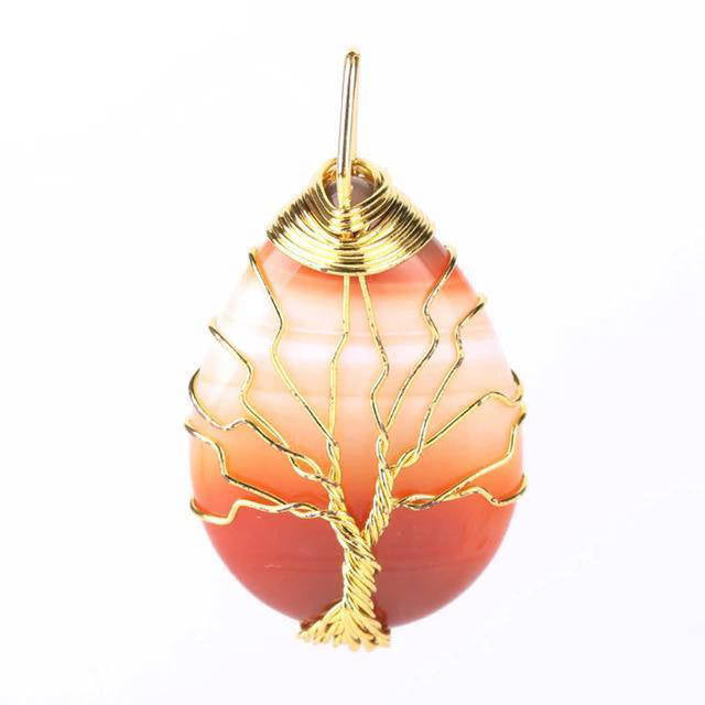 Pendentif Arbre de Vie en Pierre Naturelle