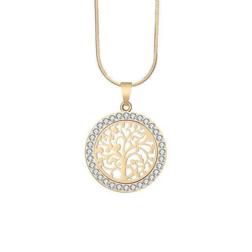 Collier Arbre de Vie Or et Argent lumineux