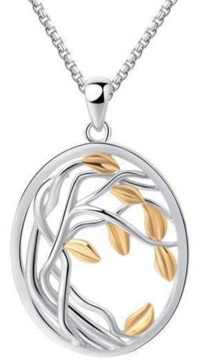 Collier Arbre de Vie Argent Doré