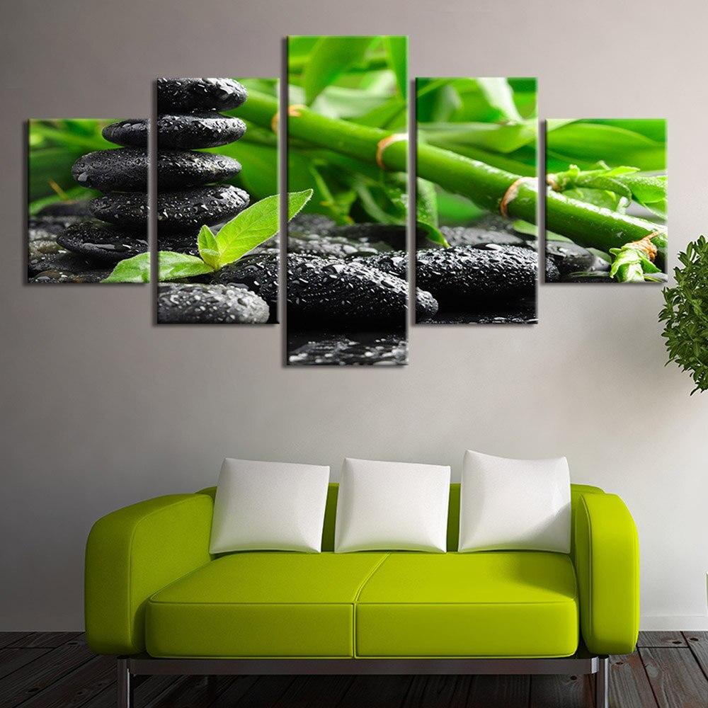 Tableau Zen Bougies Galets - Ambiance Relaxante et Élégance Naturelle
