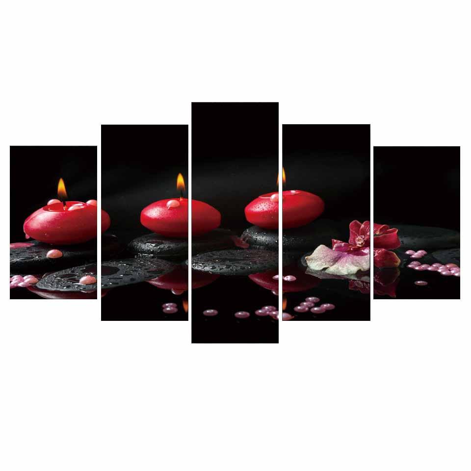 Tableau Zen Bougies : Sérénité et Élégance Illuminée