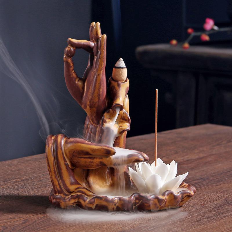 Porte Encens Main Bouddha - Élégance Zénitude et Sérénité Artisanale