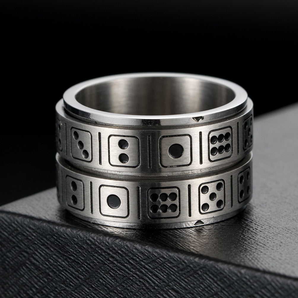 Bague Anti-Stress Chance : Élégance apaisante pour bien-être quotidien!