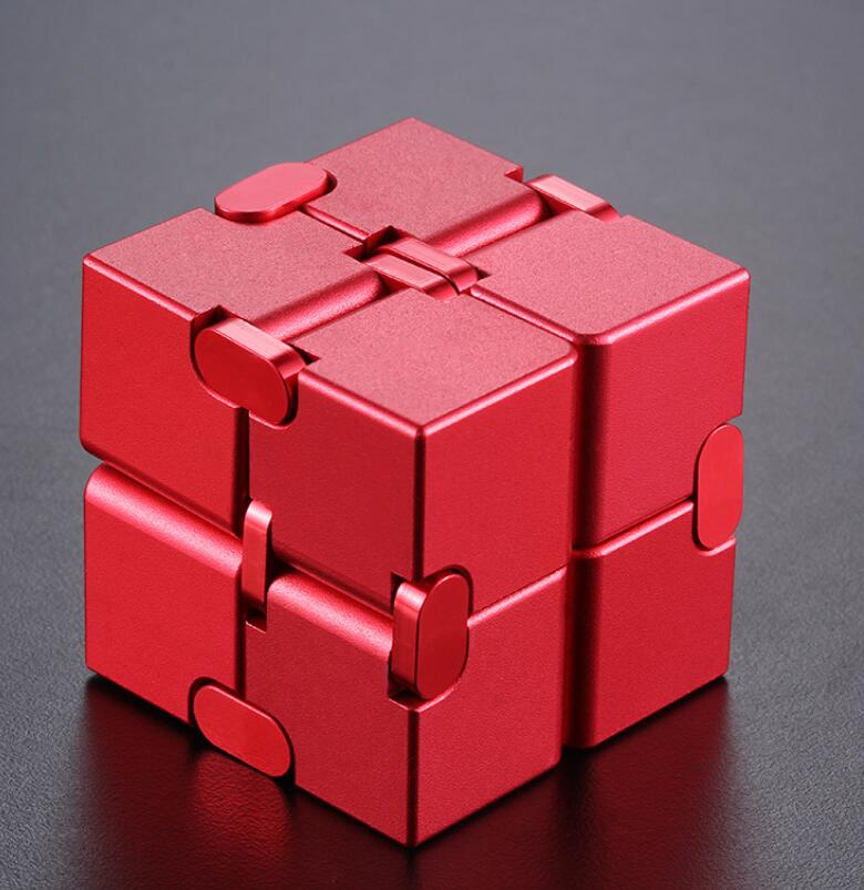 Cube Infini Aluminium : Jouet Anti-Stress Élite