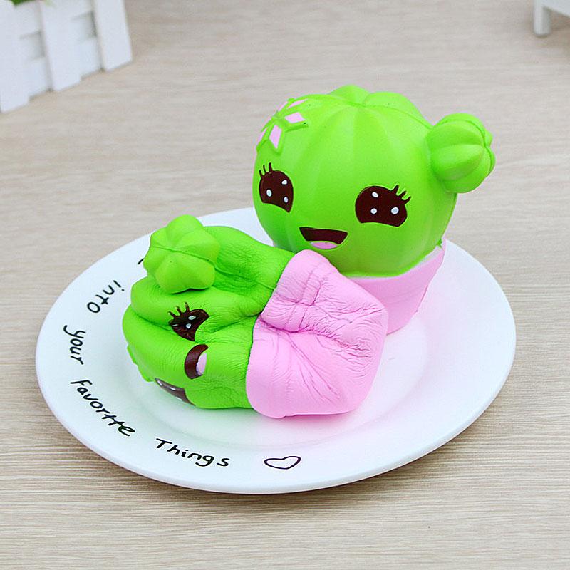 Balle Anti-Stress Squishy Cactus pour détente quotidienne