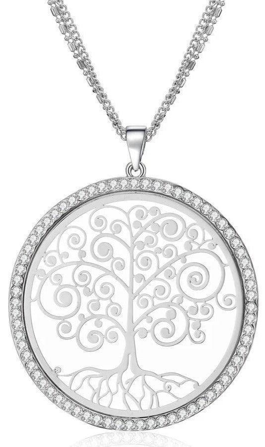 Collier Arbre de Vie Argenté - Élégance intemporelle et symbolisme raffiné
