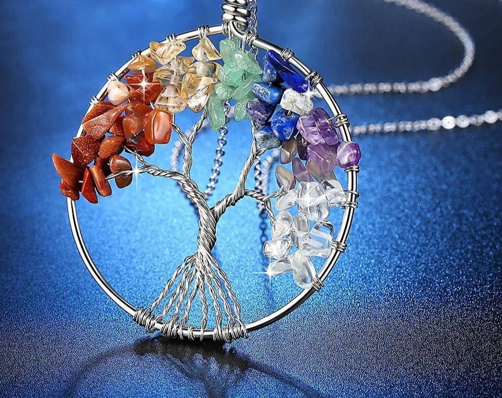 Collier Arbre de Vie 7 Chakras