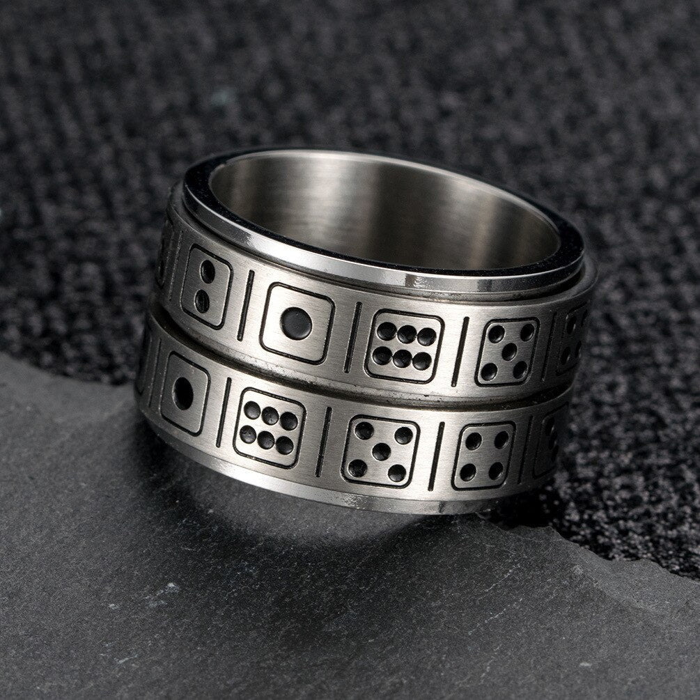 Bague Anti-Stress Chance : Élégance apaisante pour bien-être quotidien!