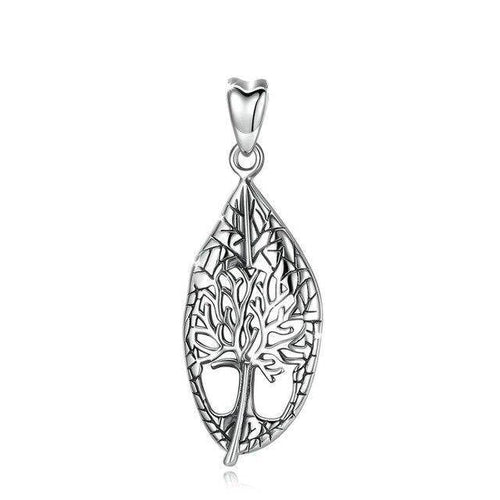 Collier Arbre de Vie Feuille : Élégance et symbolisme en argent massif