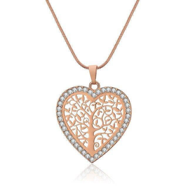 Collier Arbre de Vie Cœur