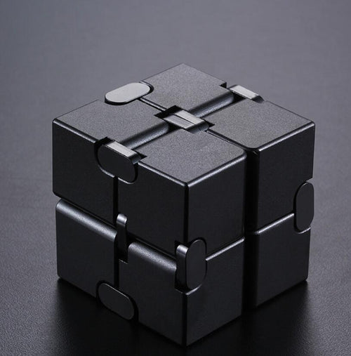 Cube Infini Aluminium : Jouet Anti-Stress Élite