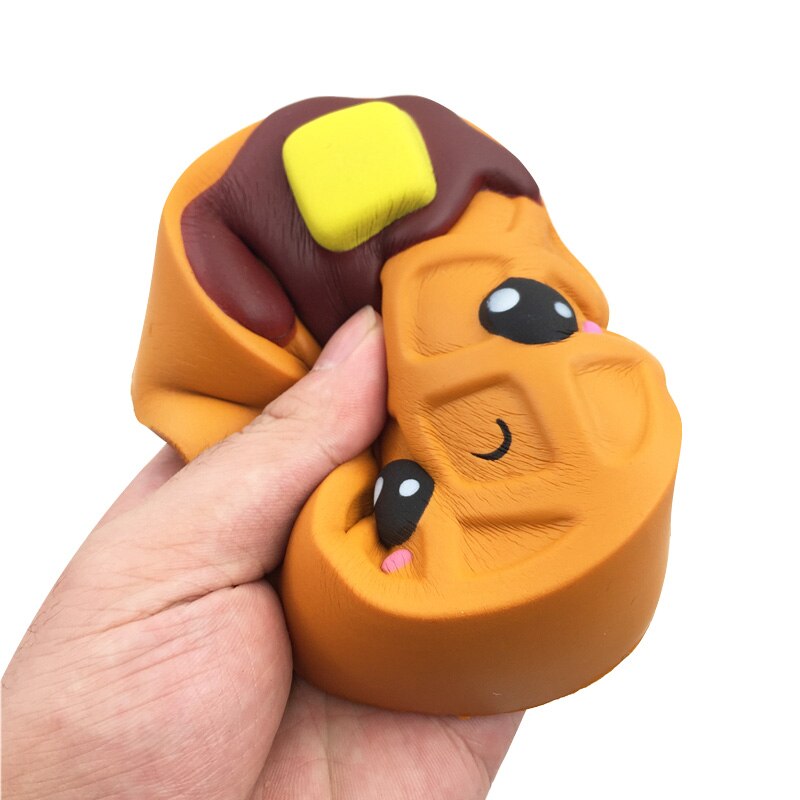 Balle Anti-Stress Squishy Gaufre - Détente Gourmande et Relaxation Assurée