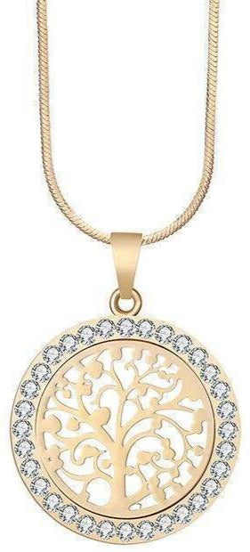 Collier Arbre de Vie Or et Argent lumineux