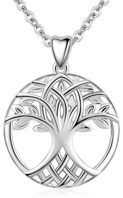 Pendentif Arbre de Vie Argent - Éclat Celtique Éternel et Élégant