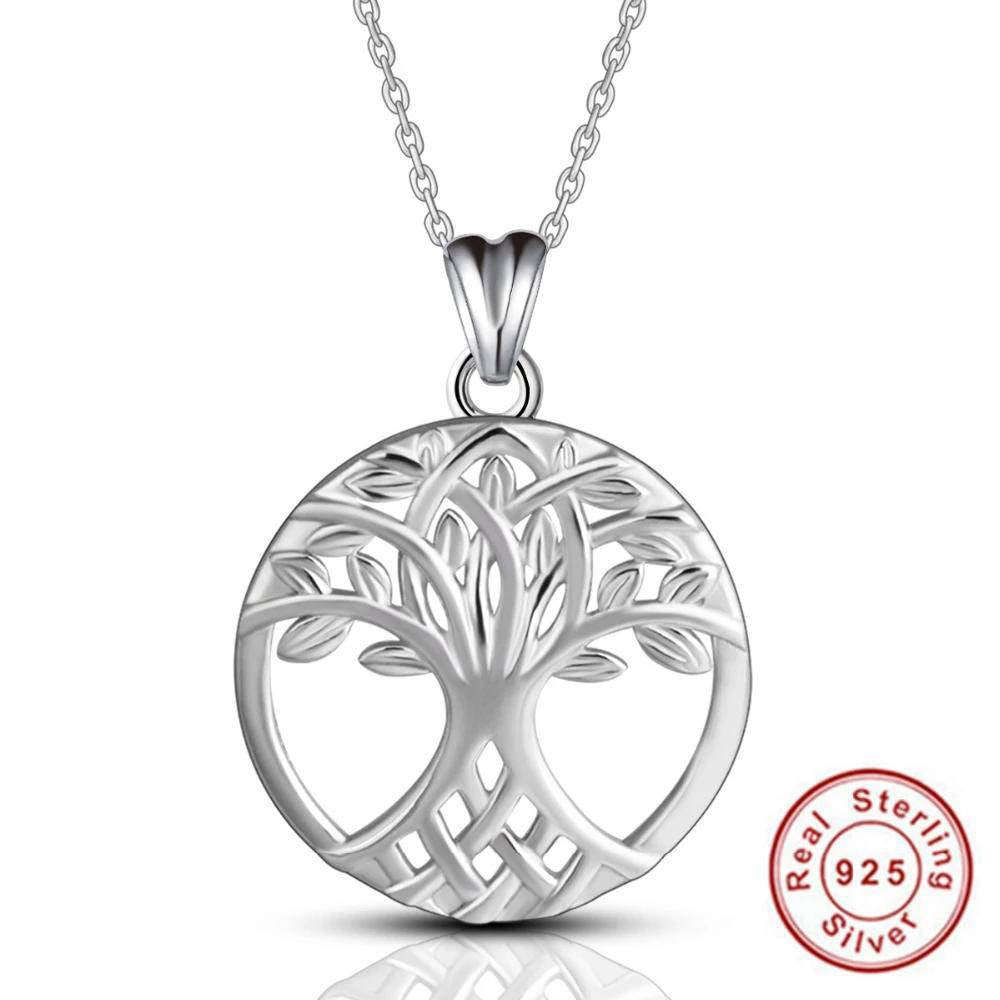 Pendentif Arbre de Vie Argent - Éclat Celtique Éternel et Élégant