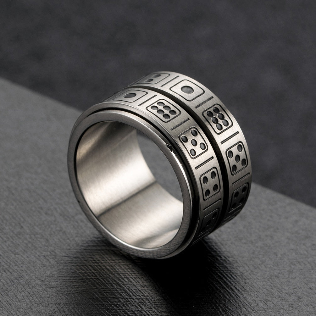 Bague Anti-Stress Chance : Élégance apaisante pour bien-être quotidien!