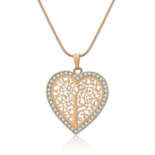 Collier Arbre de Vie Cœur