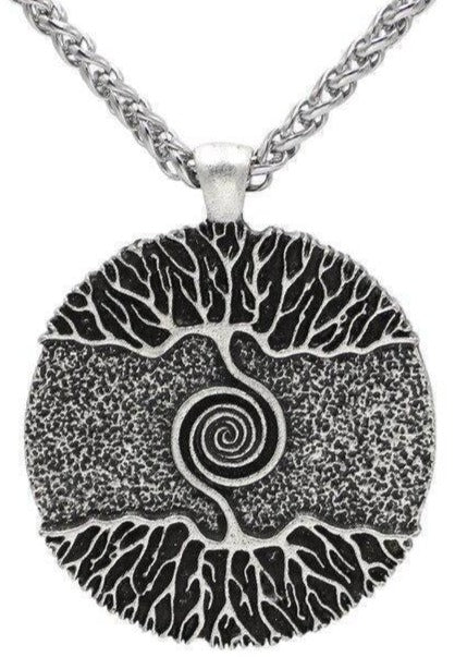 Collier Arbre de Vie Yggdrasil Ciel et Terre