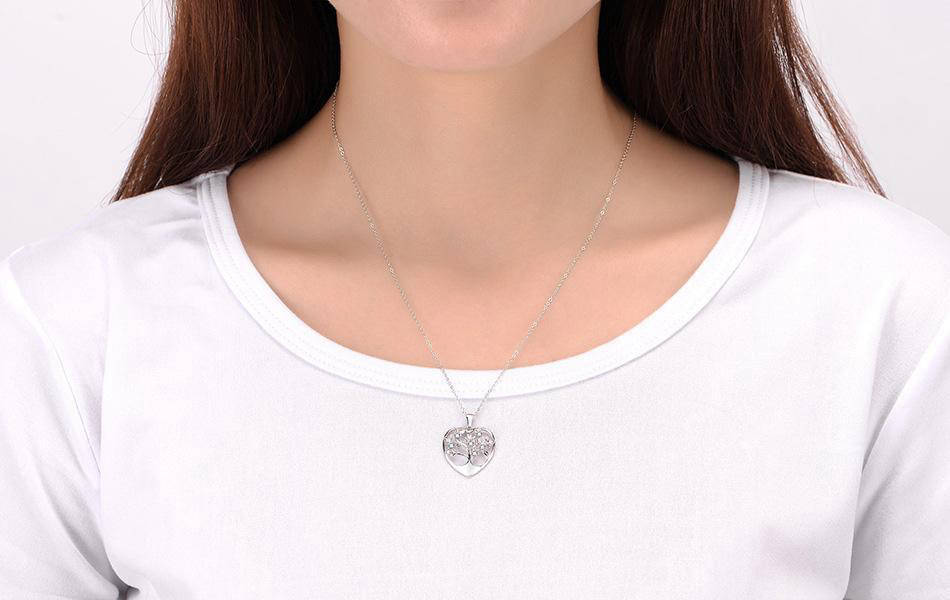 Collier Arbre de Vie Cœur - Argent Sterling