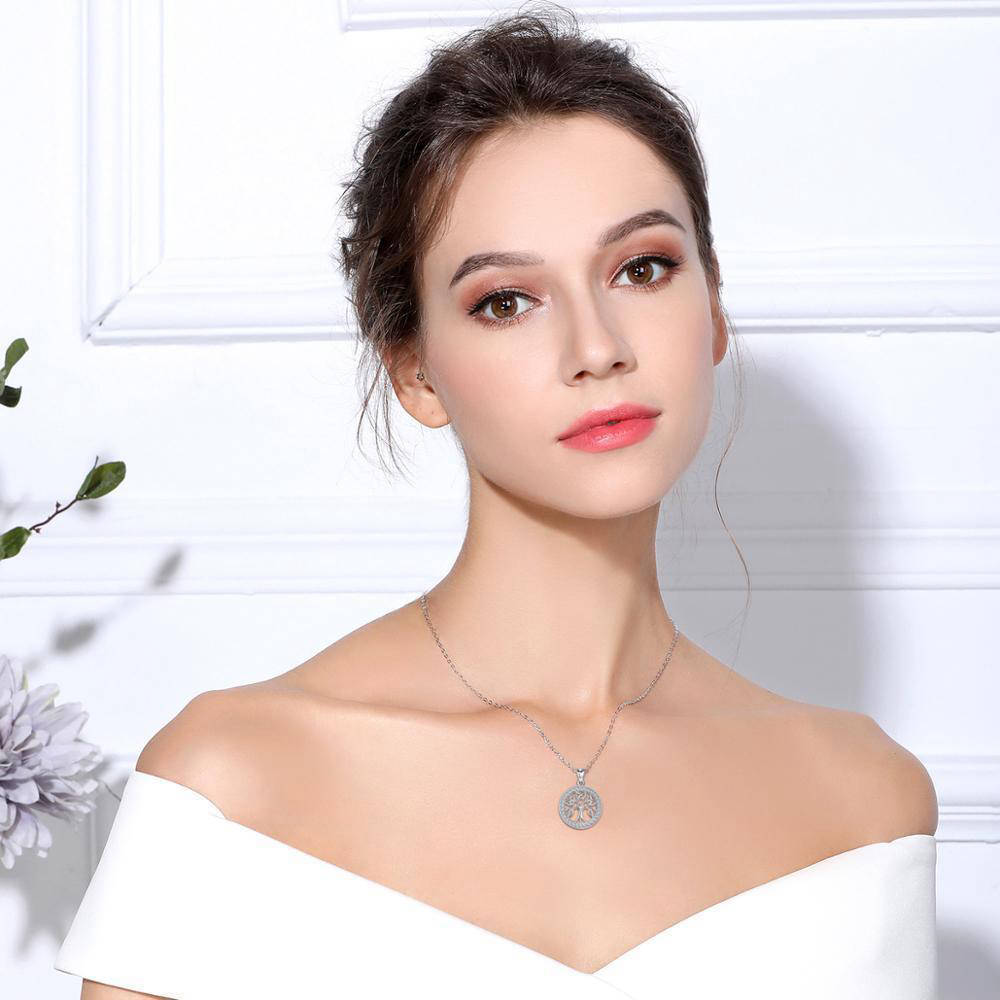 Collier Triquetra Arbre de Vie en Argent Massif