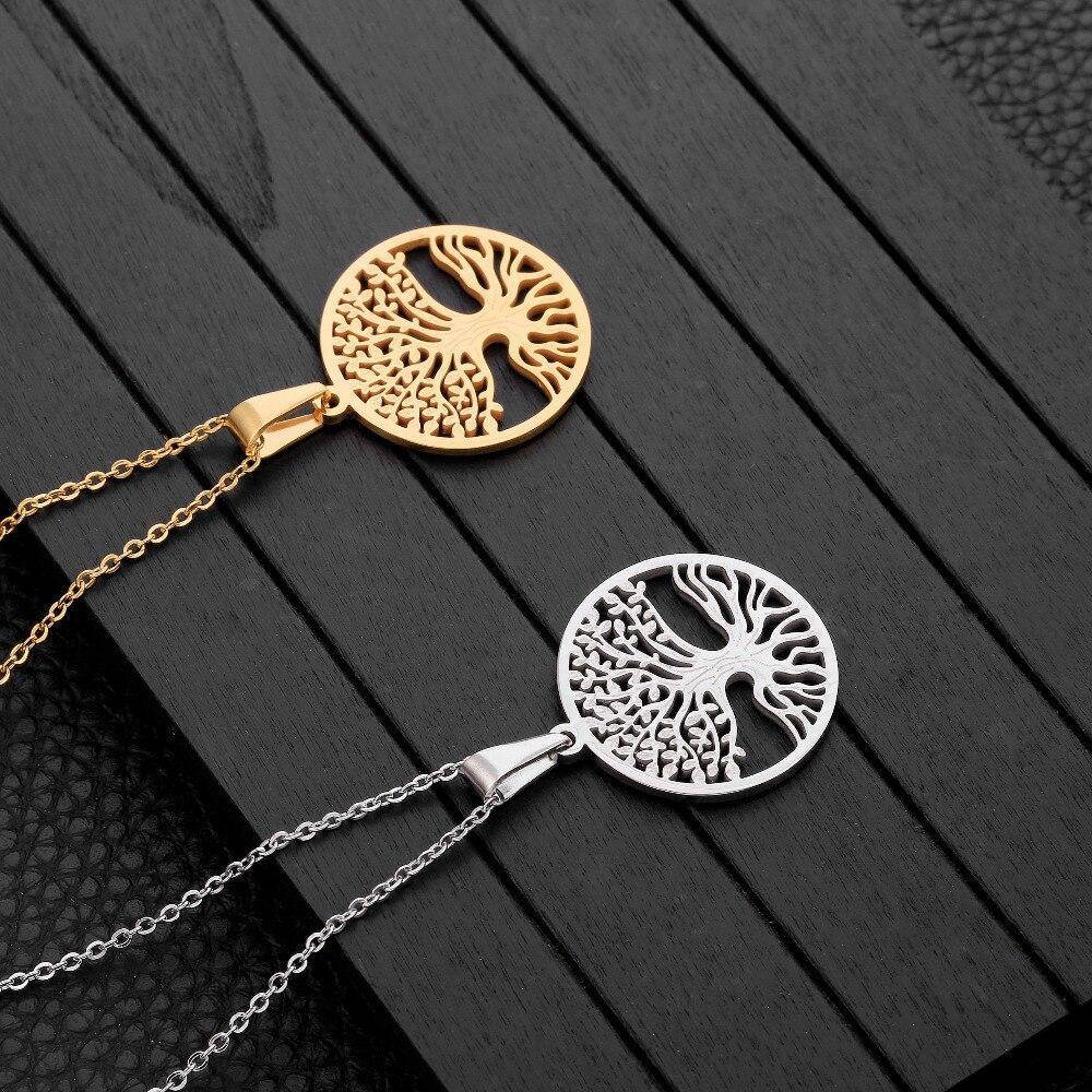 Collier Arbre de Vie Acier Inoxydable