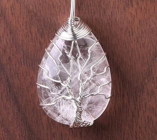 Pendentif Arbre de Vie en Pierre Naturelle