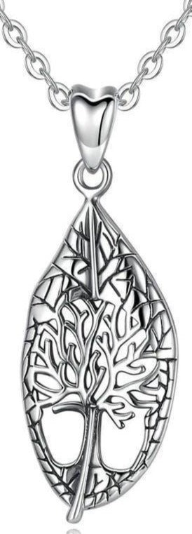 Collier Arbre de Vie Feuille : Élégance et symbolisme en argent massif