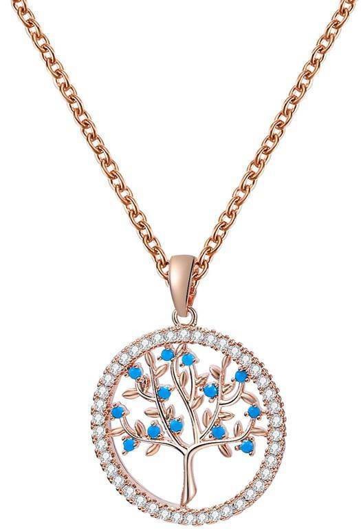 Collier Arbre de Vie Or Rose Élégance Éternelle