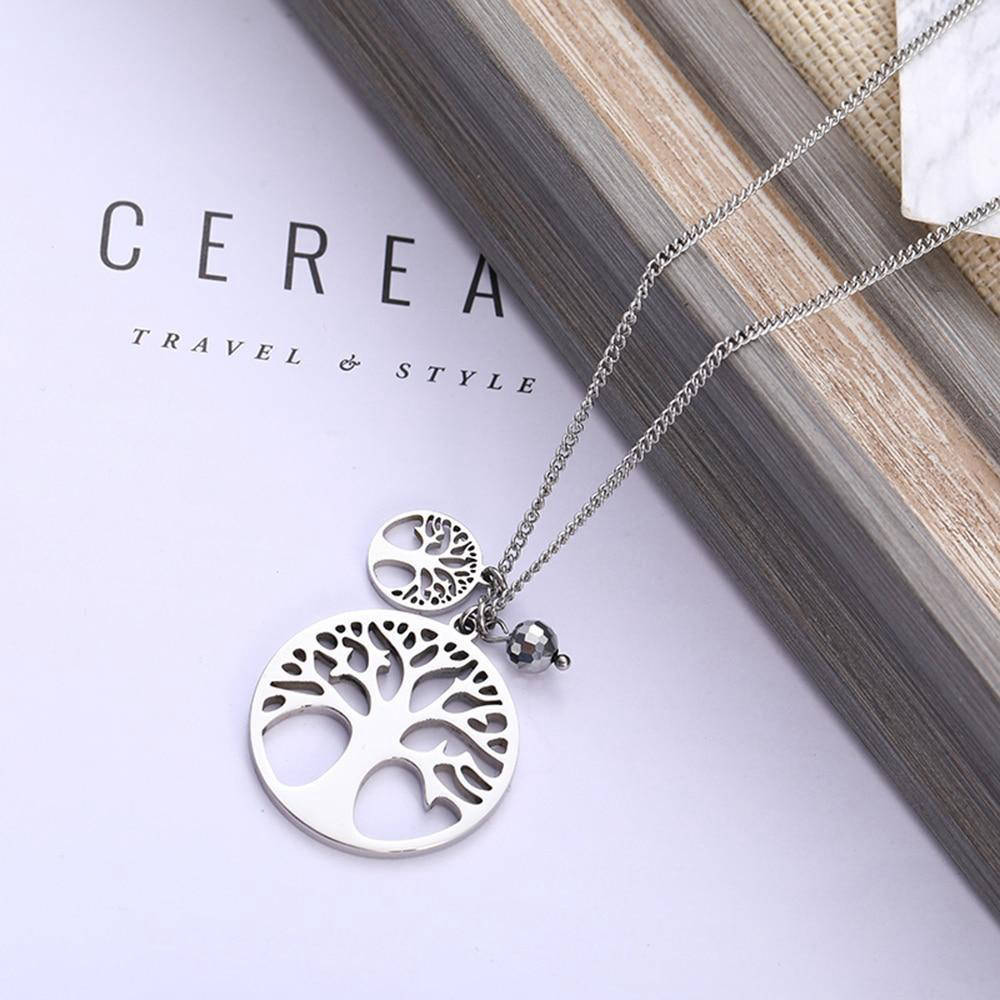 Pendentif Arbre de Vie en Acier Inoxydable