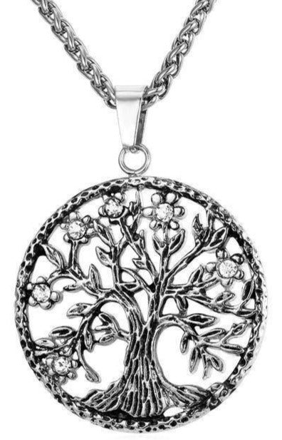 Collier Arbre de Vie Soleil Argent Élégance Rayonnante