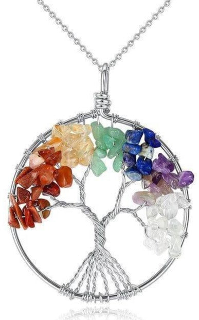 Collier Arbre de Vie 7 Chakras