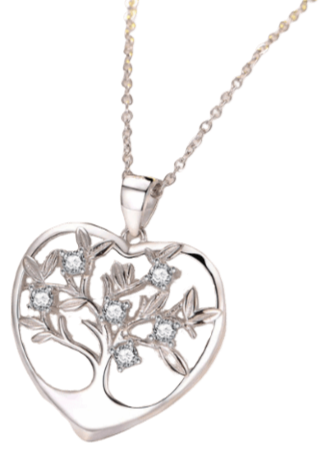 Collier Arbre de Vie Cœur - Argent Sterling