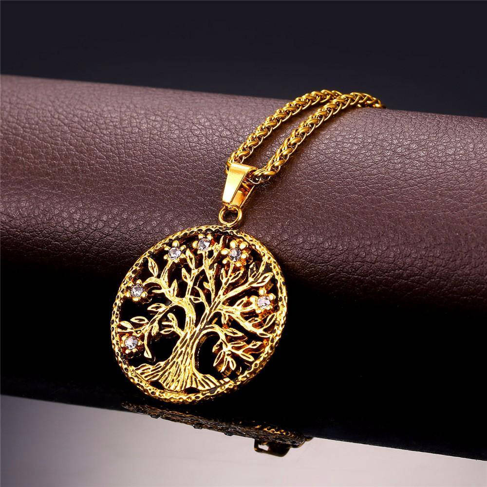 Collier Arbre de Vie Soleil : Élégance Spirituelle, Éclat Naturel.