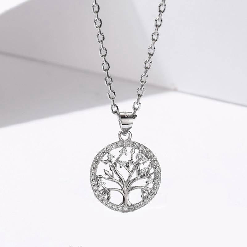 Collier Arbre de Vie Argent Véritable - Symbole de Croissance et Force