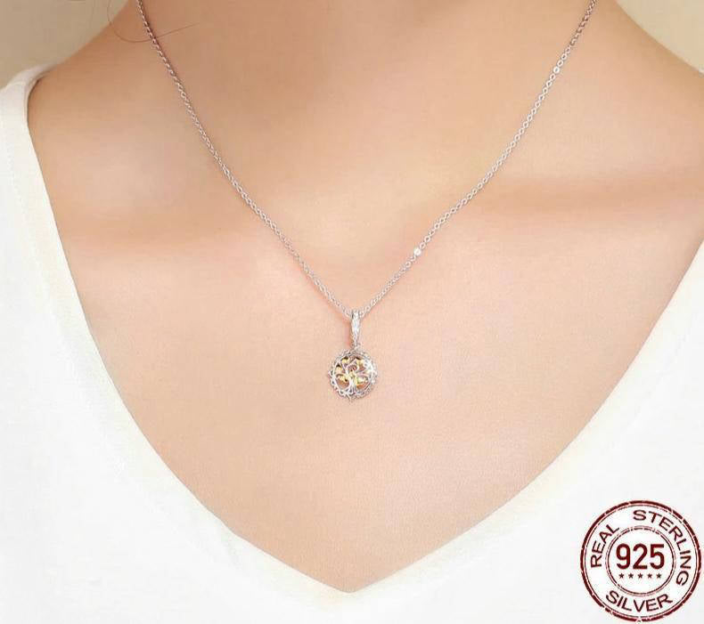 Pendentif Arbre de Vie Amour Éternel en Or - Bijou Symbolique