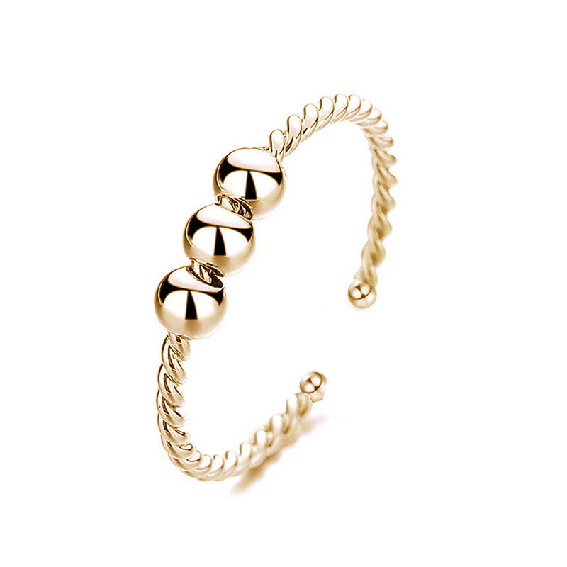 Bague d'anxiété apaisante avec bille tournante