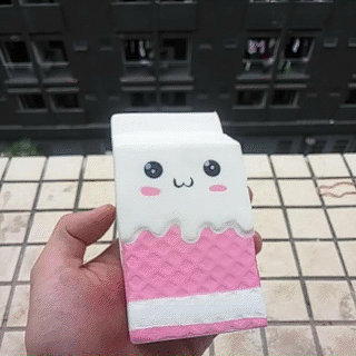 Balle Anti-Stress Squishy Lait