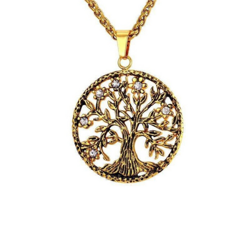 Collier Arbre de Vie Soleil : Élégance Spirituelle, Éclat Naturel.