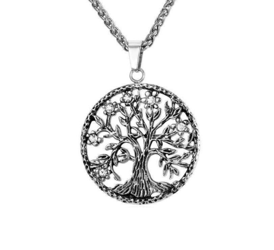 Collier Arbre de Vie Soleil Argent Élégance Rayonnante