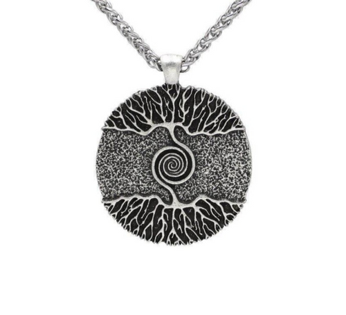 Collier Arbre de Vie Yggdrasil Ciel et Terre