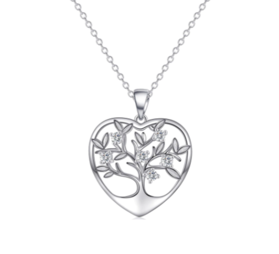 Collier Arbre de Vie Cœur - Argent Sterling