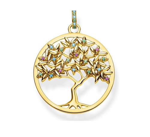 Collier Arbre de Vie Or et Azur - Bijou Élégant et Symbolique