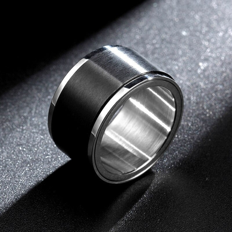 Bague Anti-Stress en Titane - Design Élégant et Apaisant