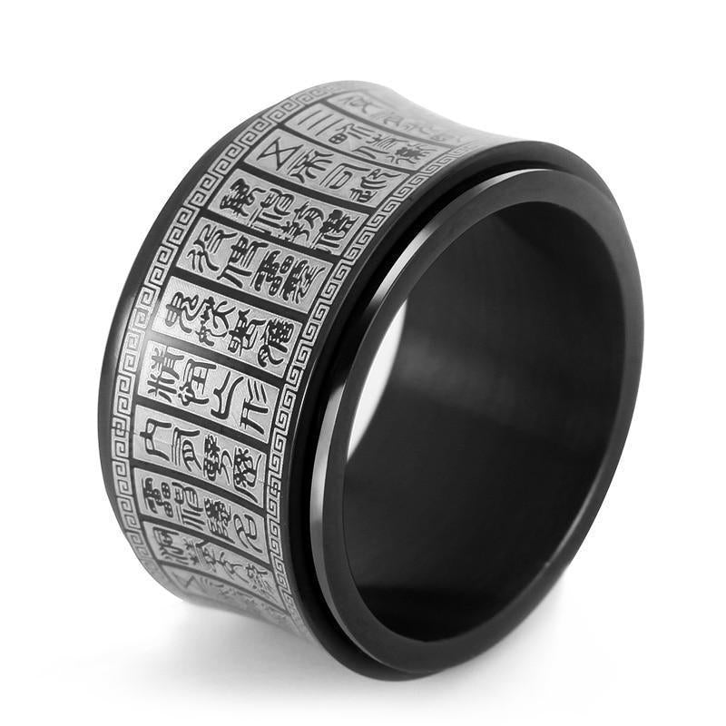 Bague Anti-Stress Symbole Chinois Équilibrant