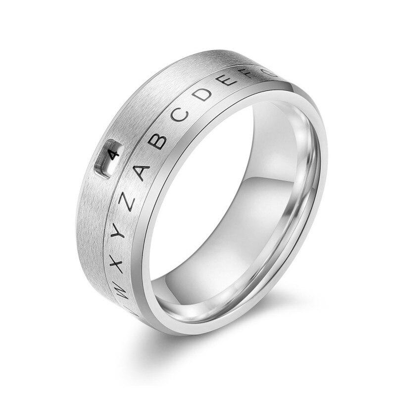 Bague Anti-Stress Alphabet : Équilibre et Élégance à chaque lettre !