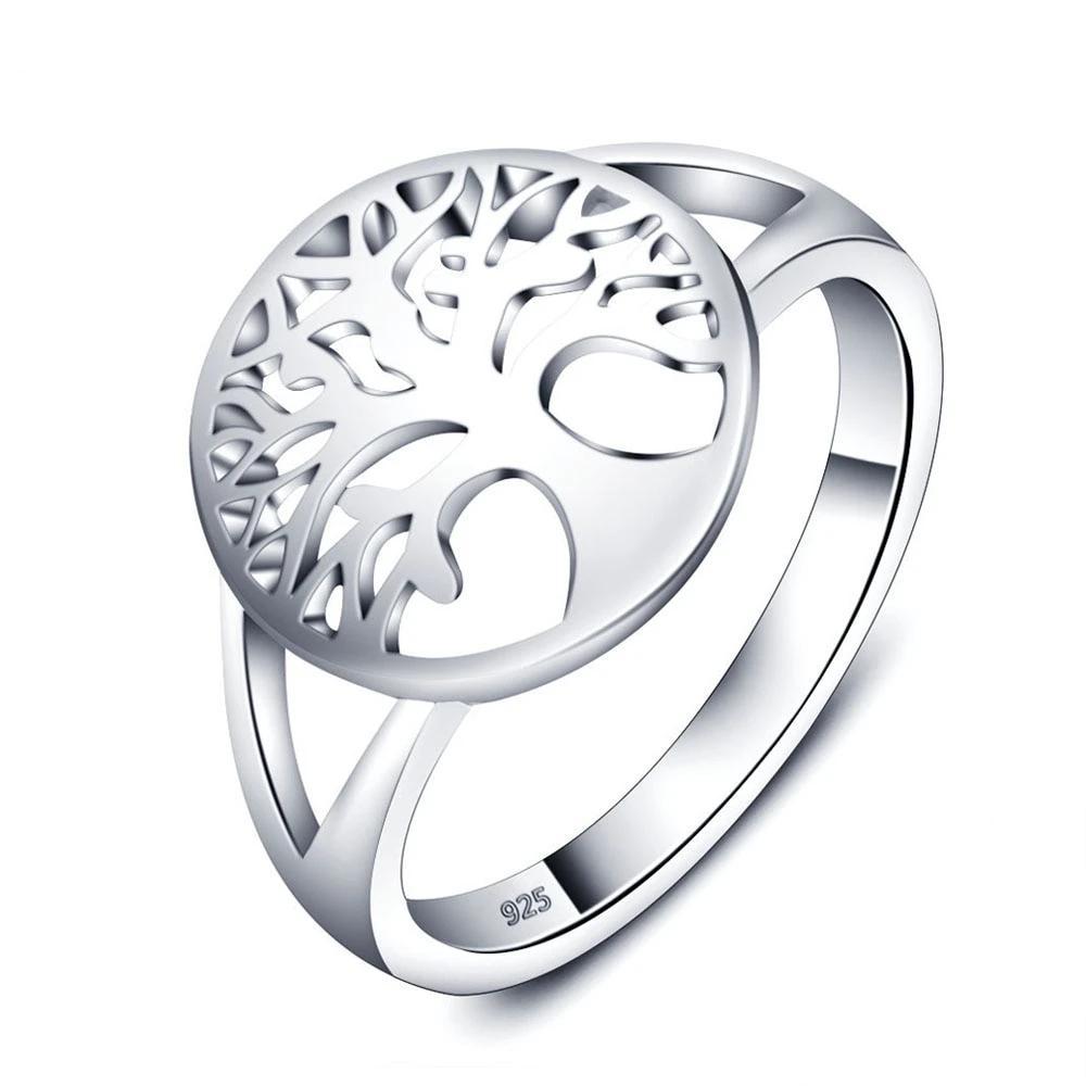 Bague Anti-Stress Arbre de Vie en Argent Sterling