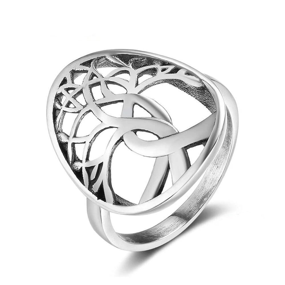 Bague Anti-Stress Arbre de Vie en Argent Massif