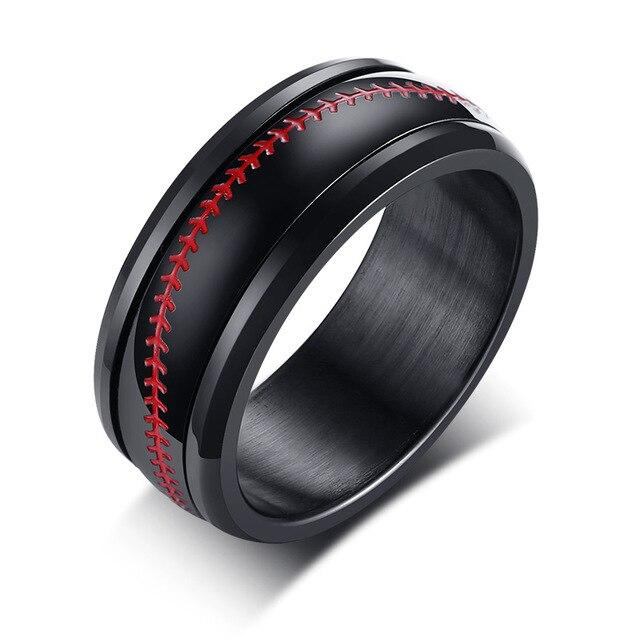 Bague Anti-Stress Baseball Élégante pour Passionnés de Sport